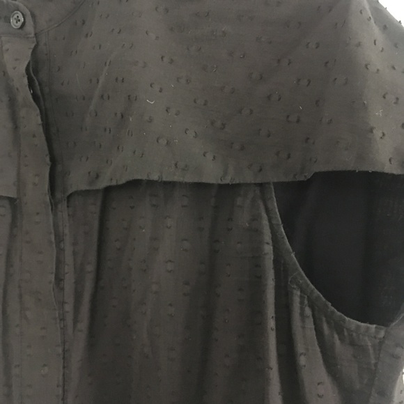 7115 by Szeki Black Capelet Shirt - Picture 5 of 7